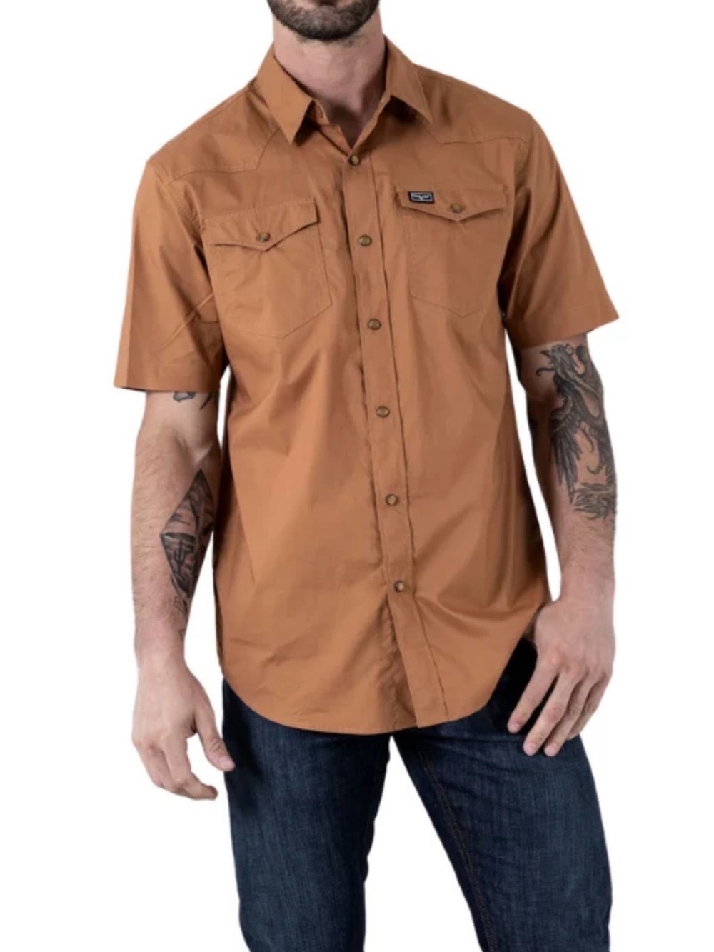 Kimes Ranch Rio Short Sleeve Dress Shirt in WW Brown